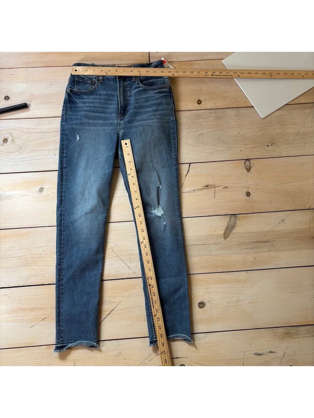 Gap Teen NWT Girls' Sky High Skinny Ankle Dark Wash Jeans Adjustable Waist 16 - Picture 9 of 10